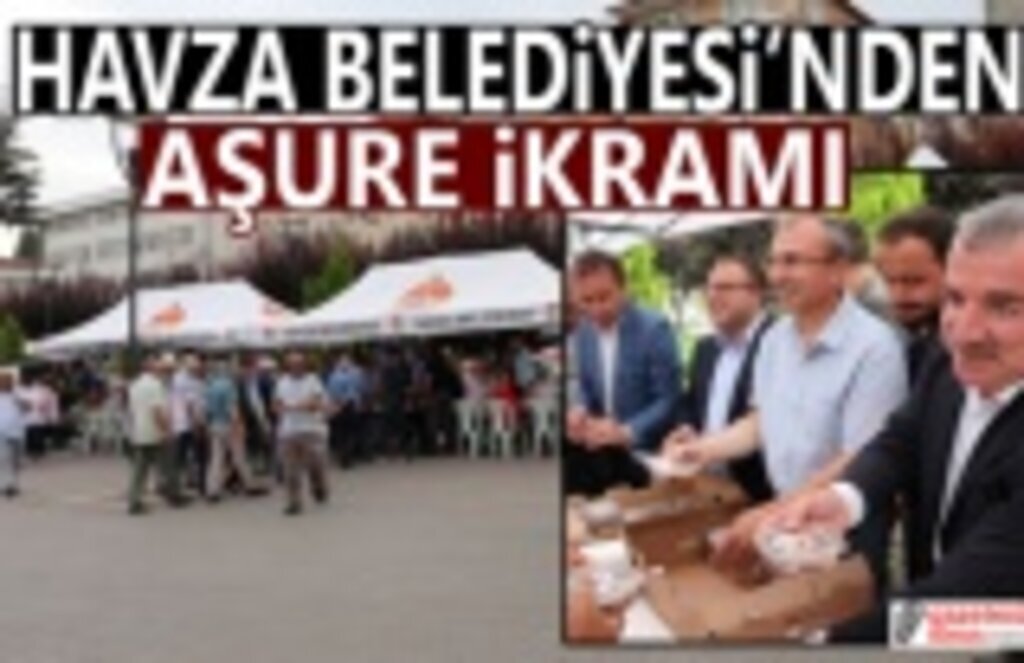 Havza Belediyesi aşure ikramında bulundu