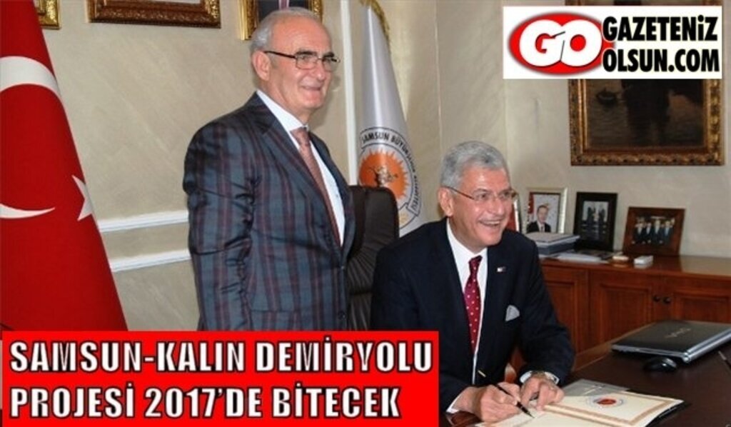 AB Bakanı Bozkır:Samsun-Kalın Demiryolu Projesi 2017'de Bitecek