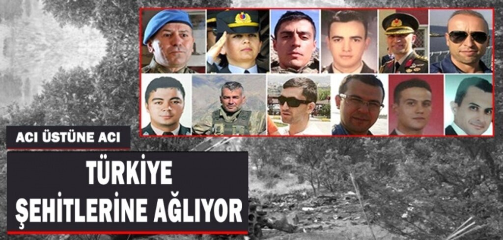 Acı üstüne acı, Türkiye şehitlerine ağlıyor