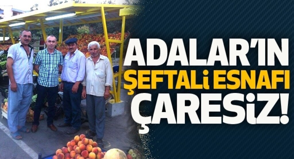 Adaların şeftali esnafı çaresiz!