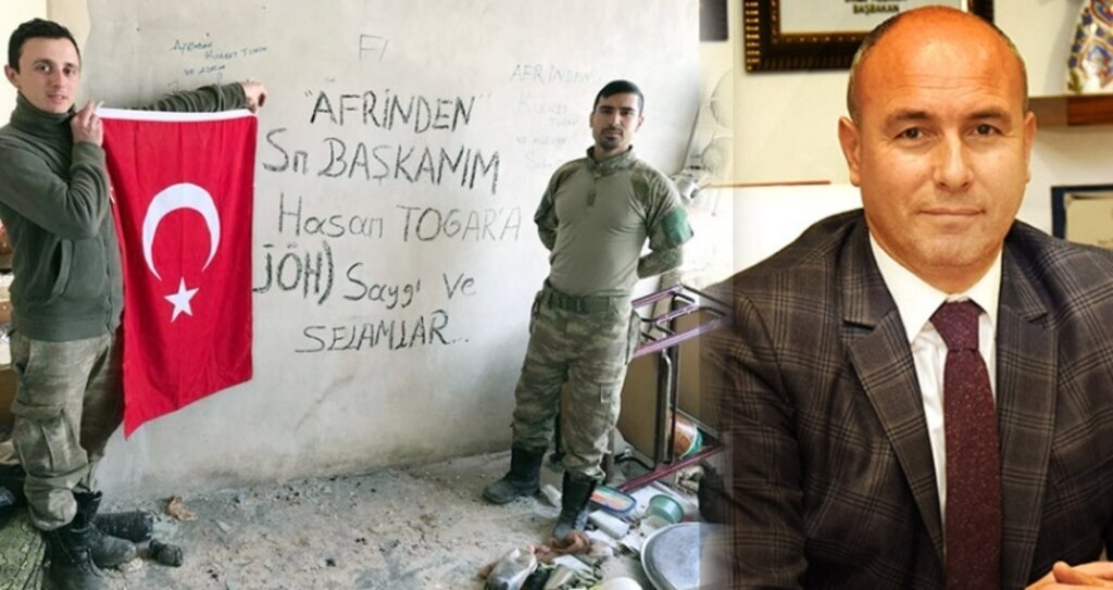 Afrin'de destan yazan askerlerden Başkan Togar’a selam