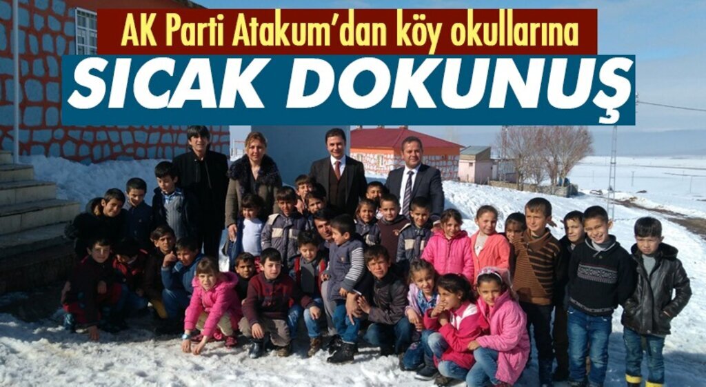 AK Parti Atakum'dan köy okullarına sıcak dokunuş