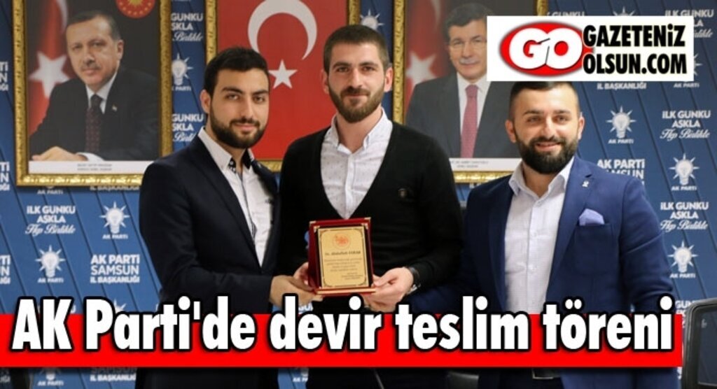 AK Parti'de devir teslim töreni