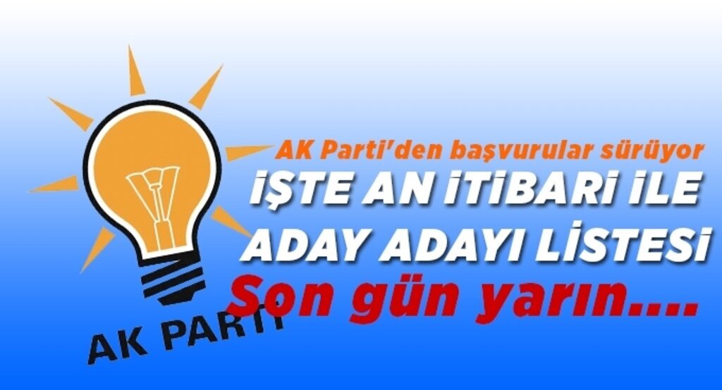 AK Parti'den başvurular sürüyor