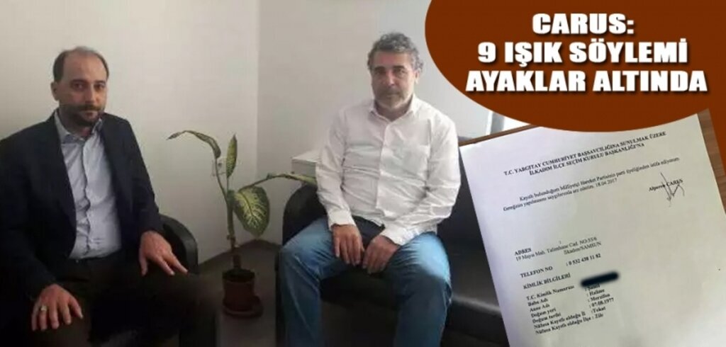 Alperen Carus MHP'den istifa etti