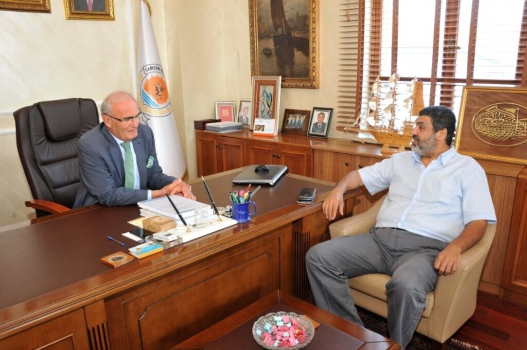 Arap yatırımcı Başkan Yılmaz’ı ziyaret etti