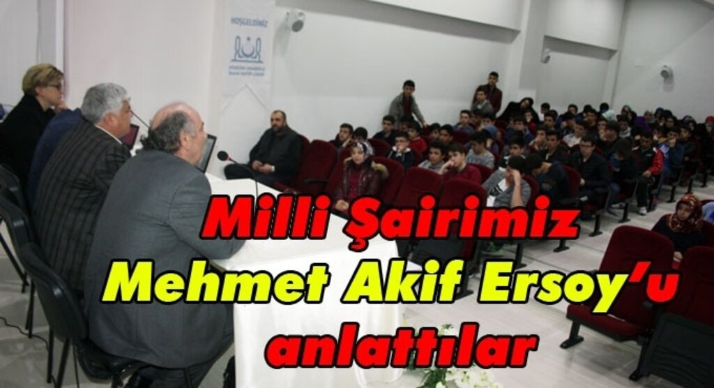 Atakum Anadolu İmam Hatip Lisesi'nde Mehmet Akif Ersoy anlatıldı