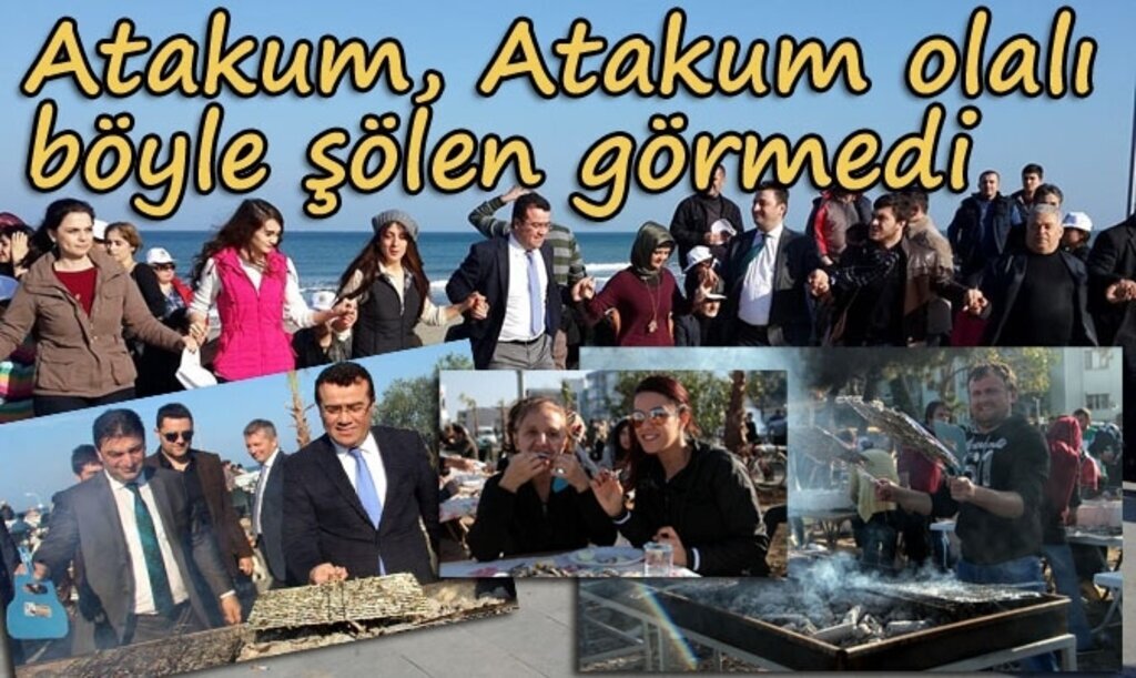 Atakum Belediyesi'den hem yerim hemde oynarımlı hamsi şöleni