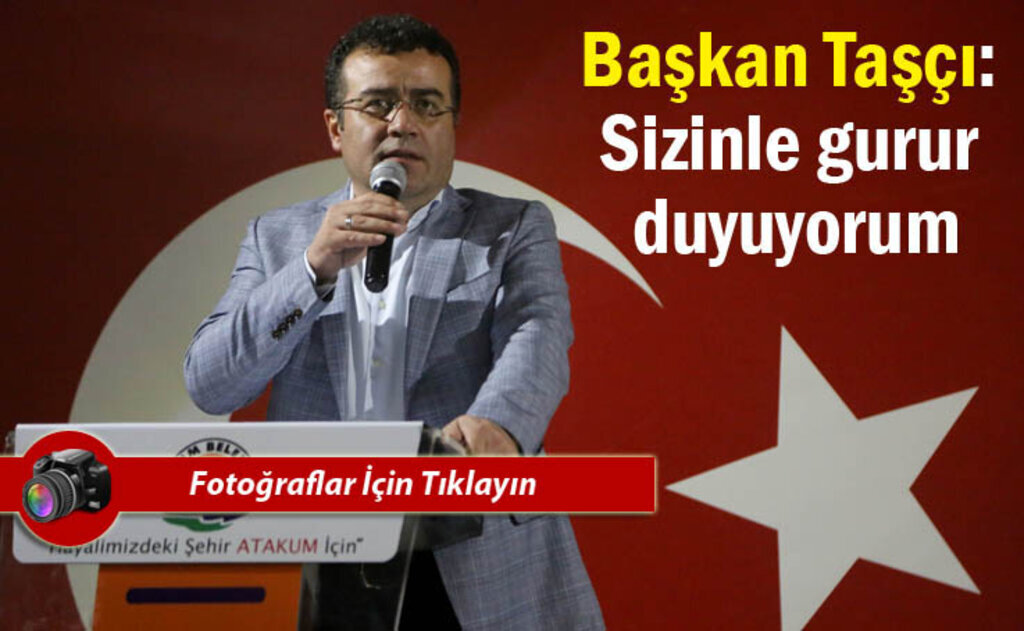 Atakum Demokrasi Nöbetinde binler el ele