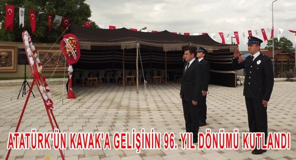 Atatürk'ün Kavak'a gelişinin 96. yıl dönümü kutlandı