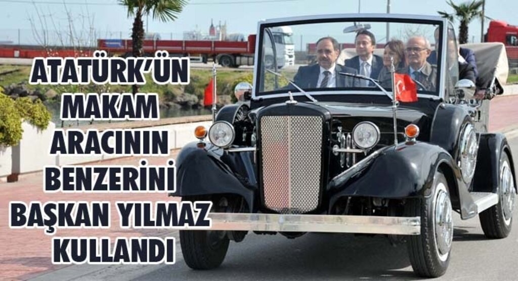 Atatürk'ün makam aracının benzeri Samsun yollarında