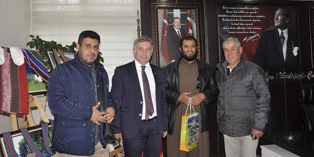 Ayvacık Belediyesi'ne Suudi yatırımcılar ziyaret etti