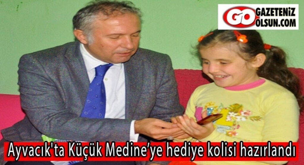 Ayvacık'ta Küçük Medine’ye hediye kolisi hazırlandı