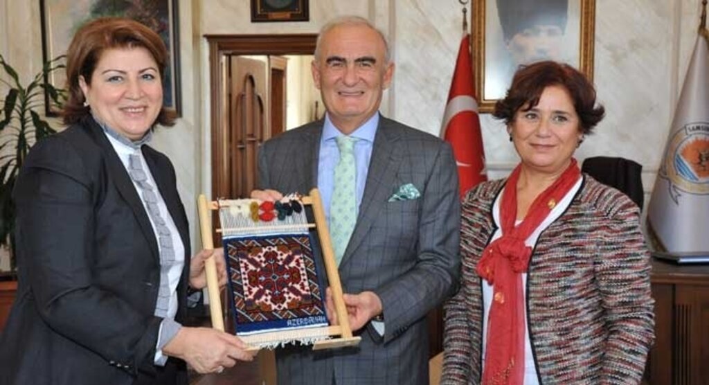 Azeri Eğitim Müşaviri Başkan Yılmaz'ı ziyaret etti