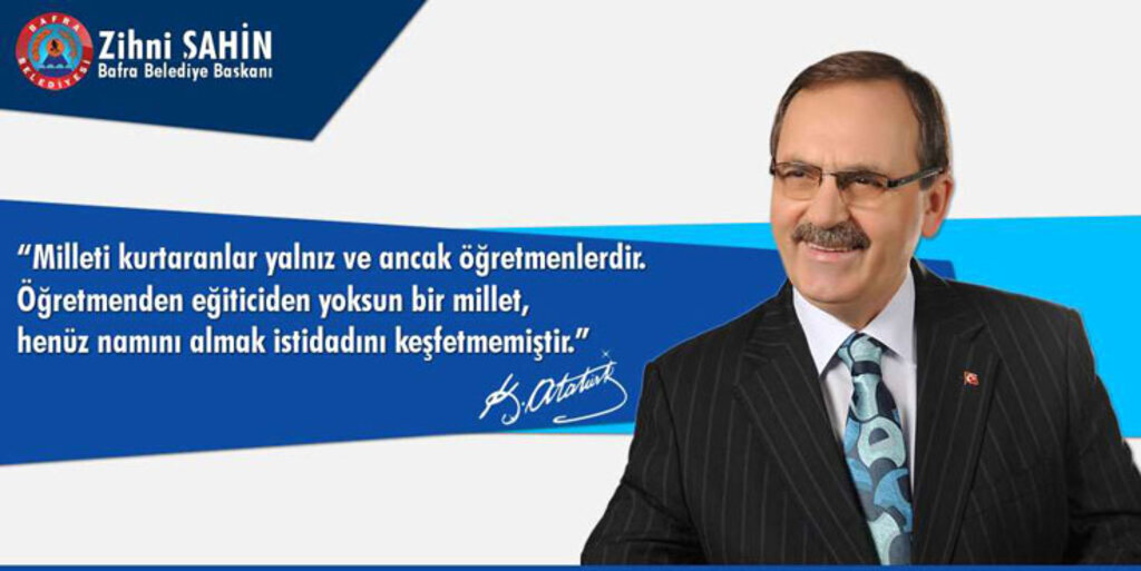 Bafra Belediye Başkanı Zihni Şahin'den Öğretmenler Günü mesajı