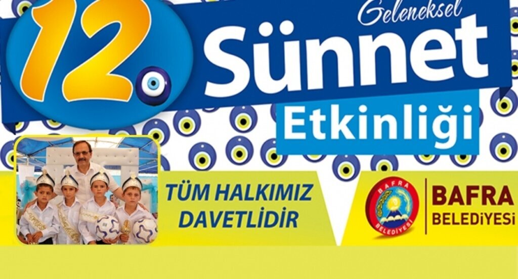 Bafra Belediyesi geleneksel 8.sünnet şöleni çarşamba günü gerçekleşecek
