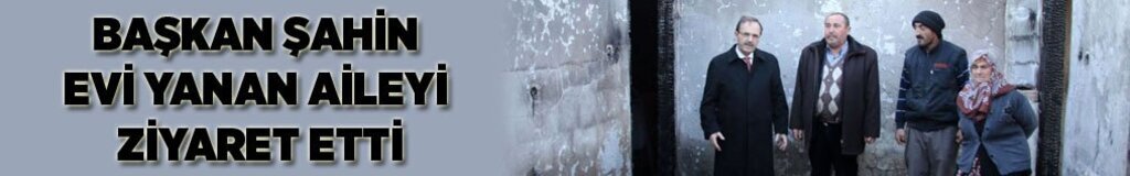 Bafra Belediyesi'nden evi yanan aileye destek