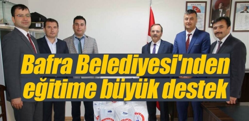 Bafra Belediyesi'nden 2 bin 700 öğrenciye yardım