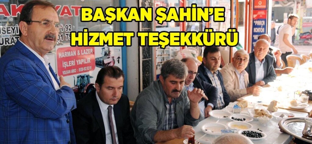 Bafra Çayçılar Esnafı'ndan Başkan Şahin'e teşekkür