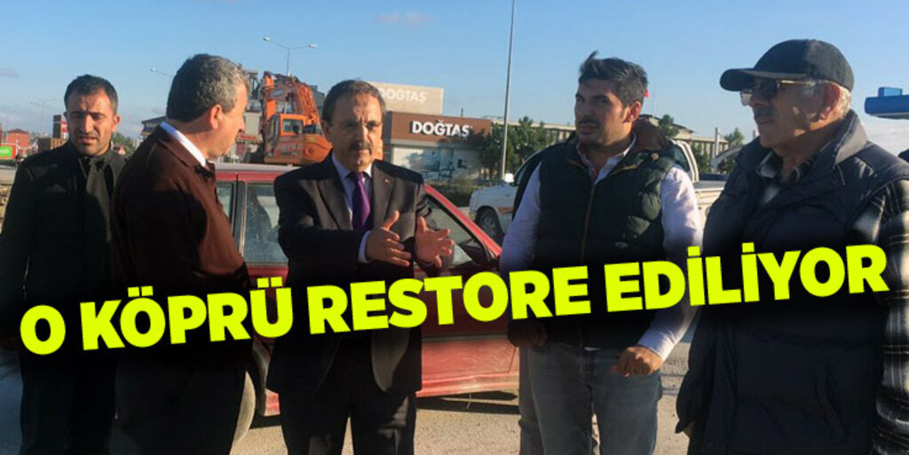 Bafra Çetinkaya Köprüsü restorasyonu başladı