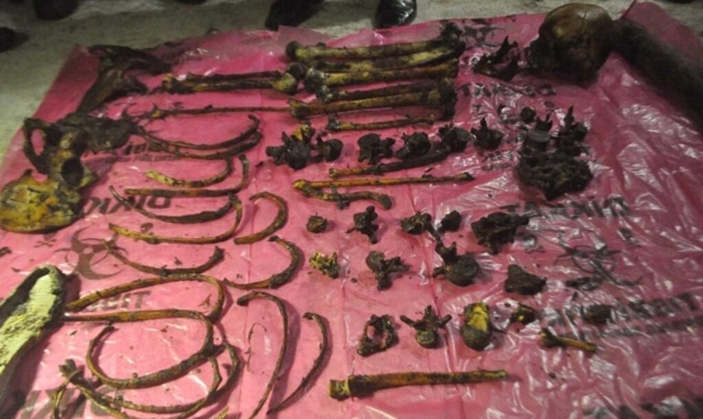 Bafra ilçesinde insan iskeleti bulundu