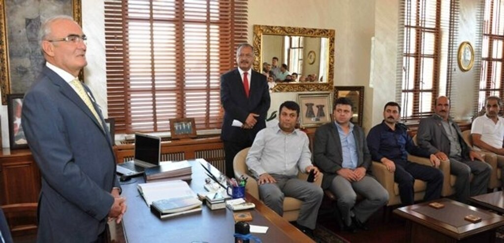 Bafra Muhtarları Başkan Yılmaz’ı Ziyaret Etti