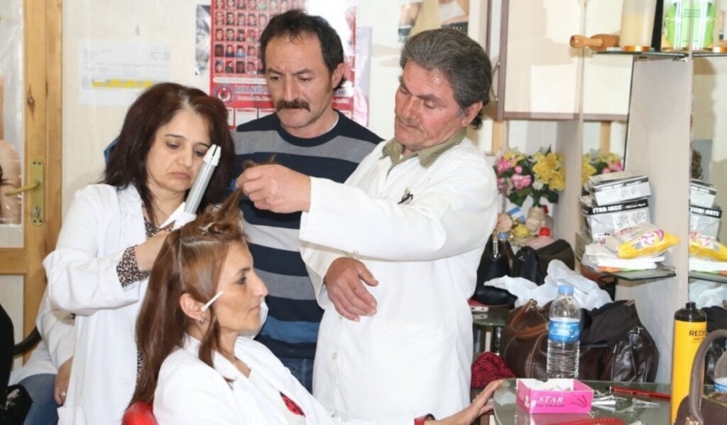 Bafra'da engellilere yönelik saç, bakım ve güzellik kursu