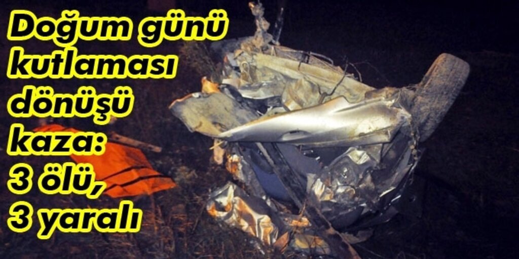 Bafra'da feci kaza : 3 ölü