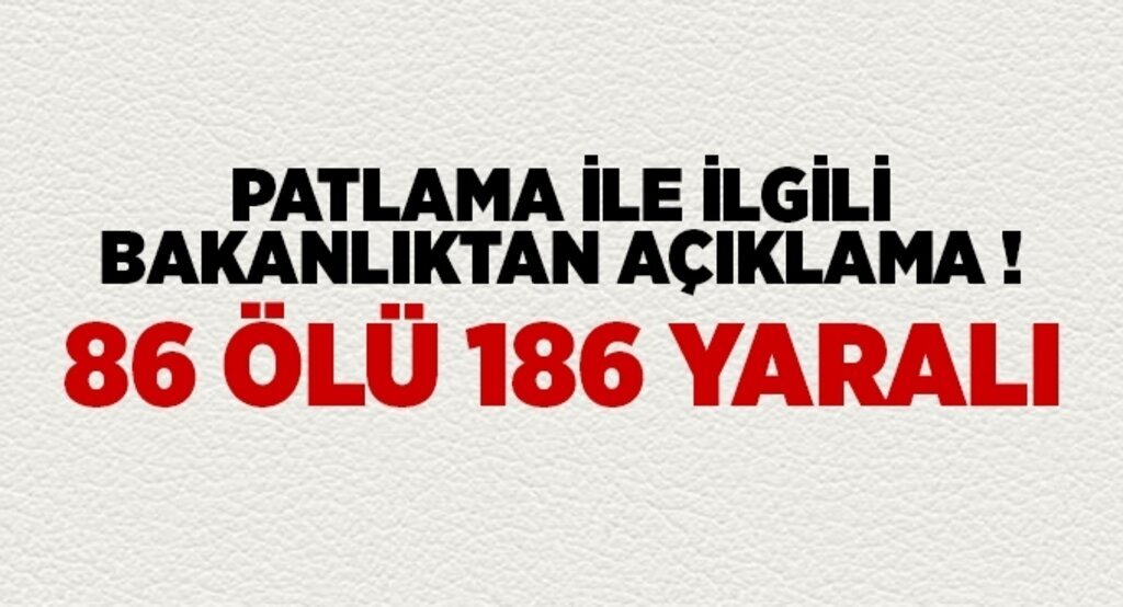 Bakanlardan Ankara'daki Patlama ile ilgili açıklama