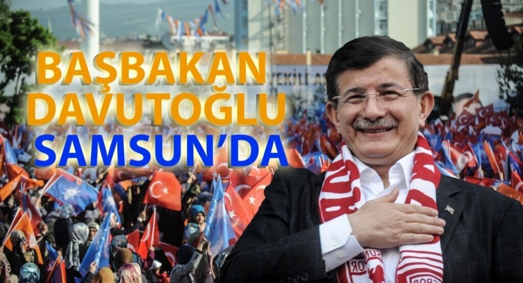 Başbakan Davutoğlu Samsun'da