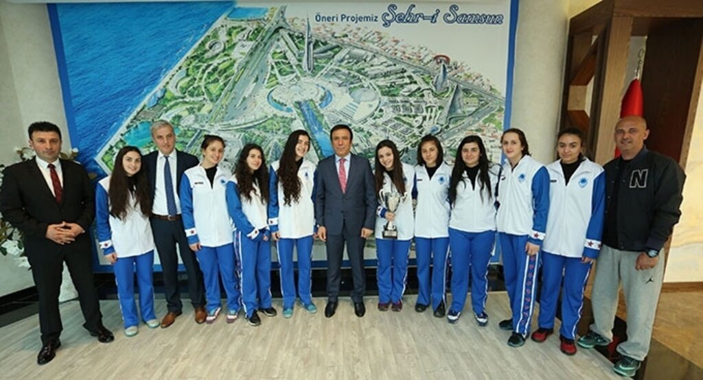 Başkan Genç'e sporcu misafir