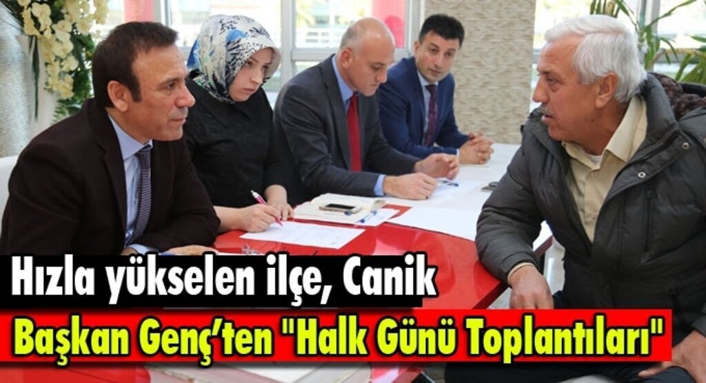 Başkan Genç Caniklileri dinliyor