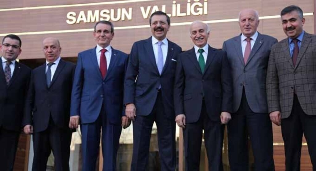 Başkan Hisarcıklıoğlu, Vali Şahin'i makamında ziyaret etti