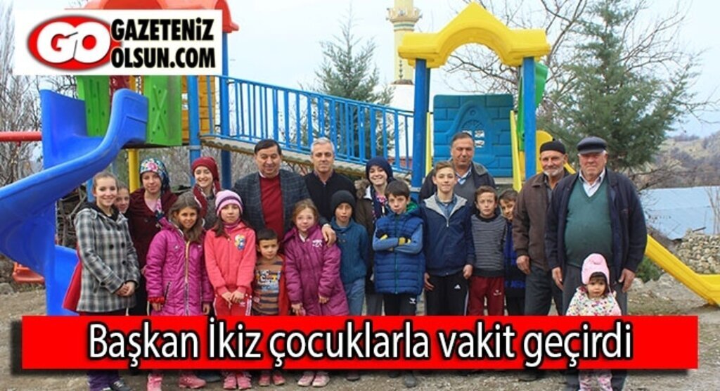 Başkan İkiz çocuklarla vakit geçirdi