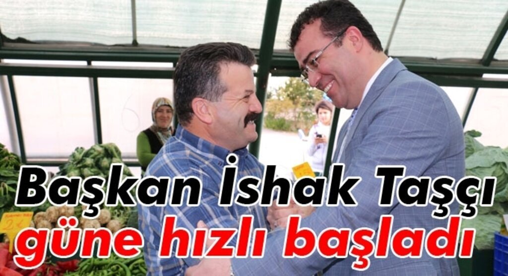 Başkan İshak Taşçı, önce vatandaşlarla, sonra genç meslektaşlarıyla bir araya geldi