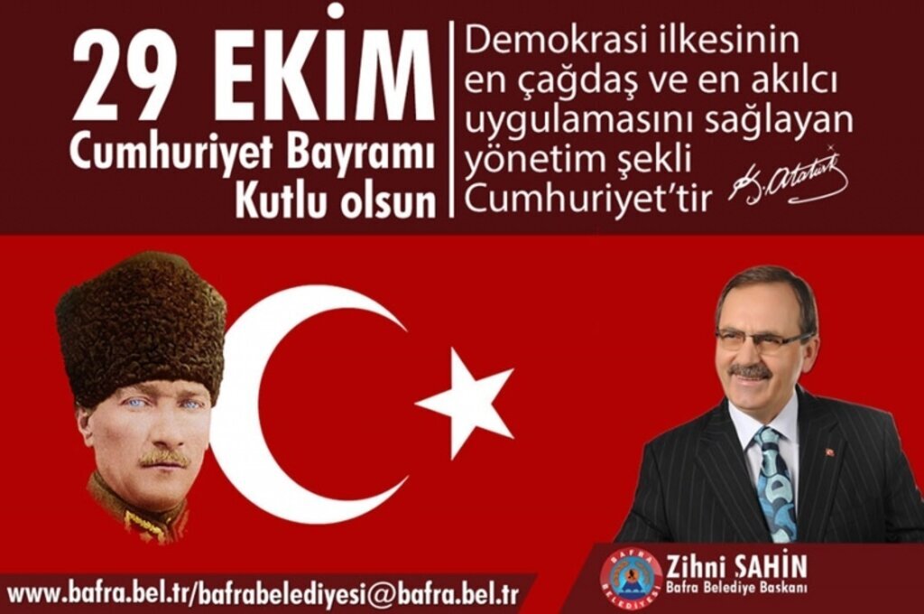 Başkan Şahin: Cumhuriyetimizi Bafra'da coşkuyla kutlayacağız