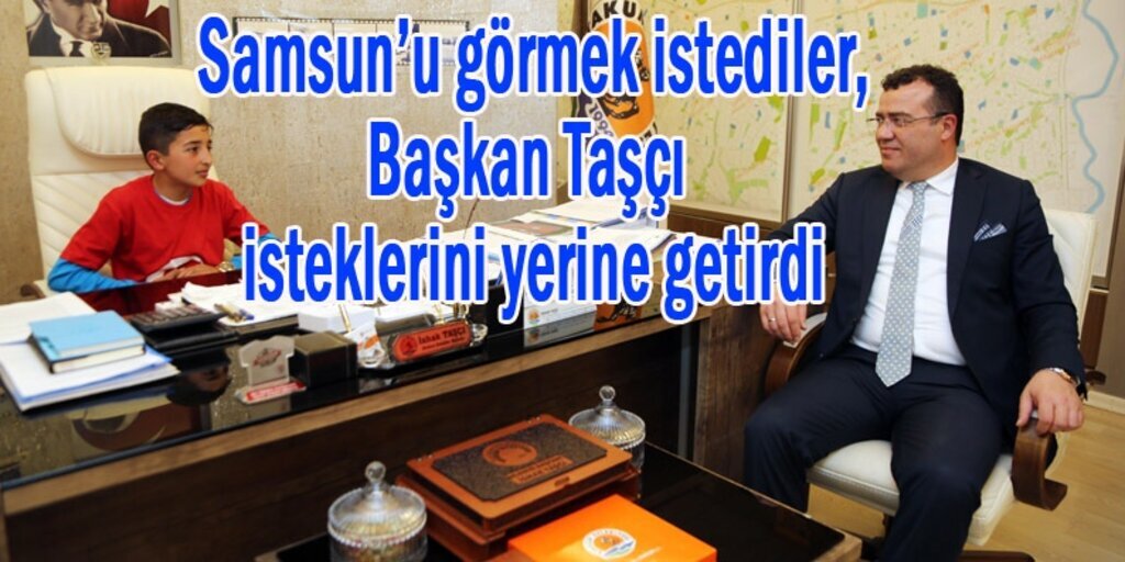 Başkan Taşçı koltuğunu Sarıkamışlı öğrenciye devretti