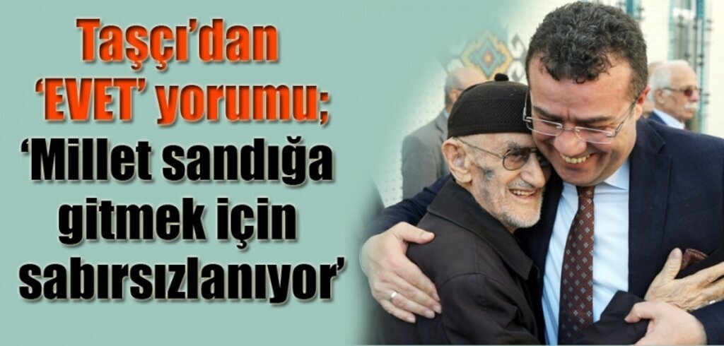 Başkan Taşçı mahallelerde 'Evet' için çalışıyor