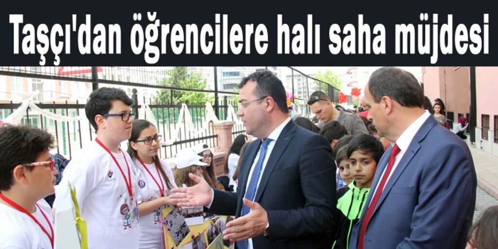 Başkan Taşçı'dan Atakent Ortaokulu'na halı saha sözü