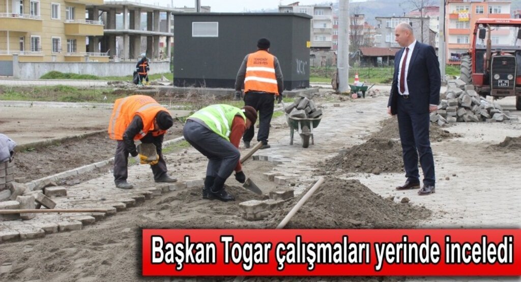 Başkan Togar çalışmaları yerinde inceledi