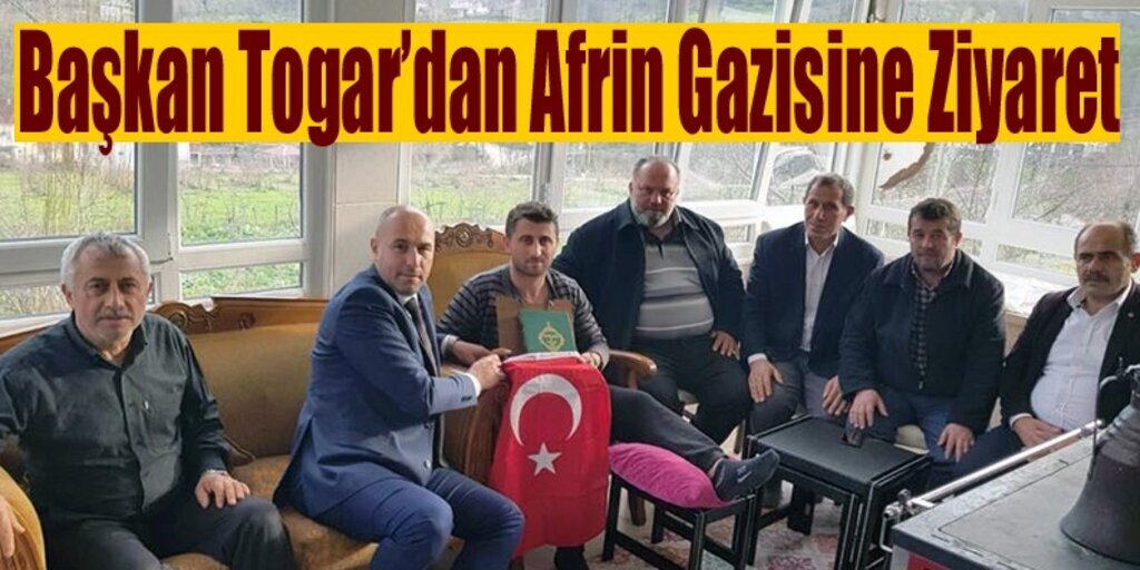 Başkan Togar'dan Tekkeköylü Afrin Gazisi'ne moral ziyareti