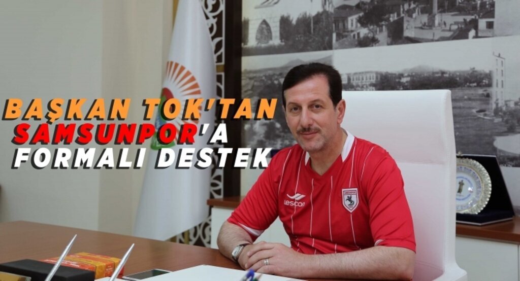 Başkan Tok, ceket takımını çıkardı formayı giydi