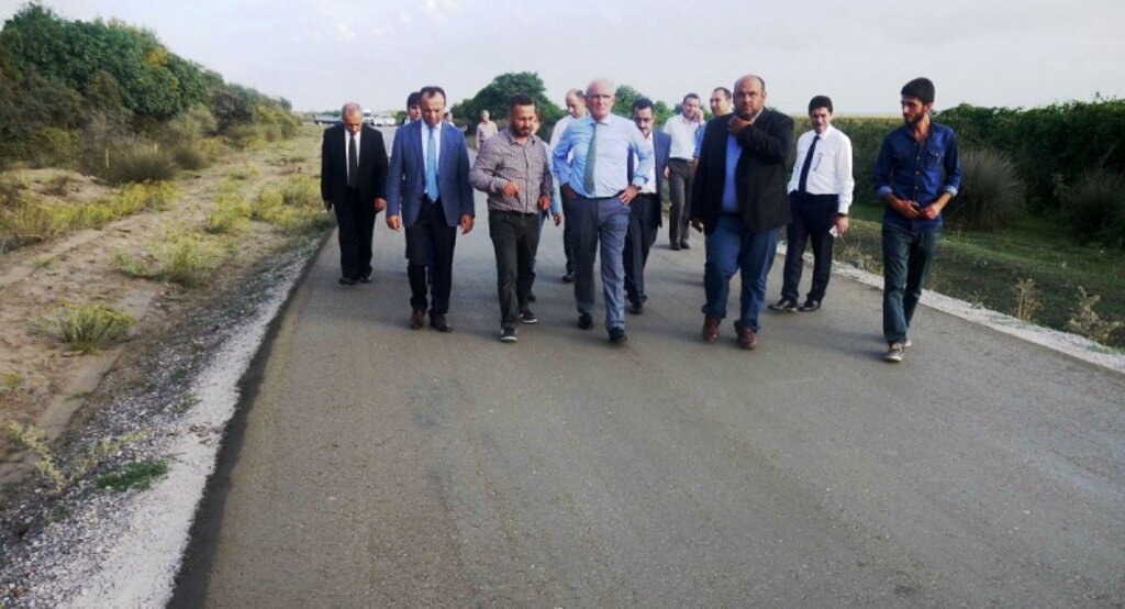 Başkan Yılmaz Kuş Cenneti’ndeki yol çalışmalarını inceledi