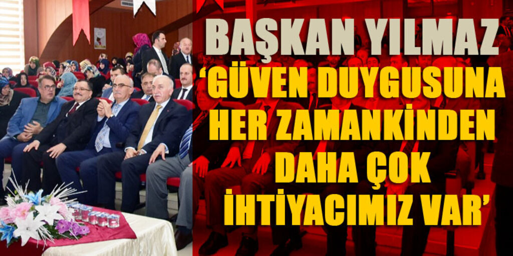 Başkan Yılmaz, Kutlu Doğum Haftası programına katıldı