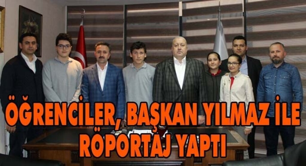 Başkan Yılmaz öğrencilerin sorularına yanıt verdi