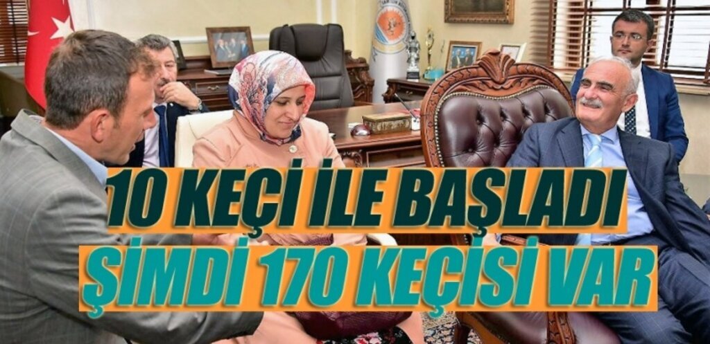 Başkan Yılmaz'dan keçi üretecisine ahır sözü