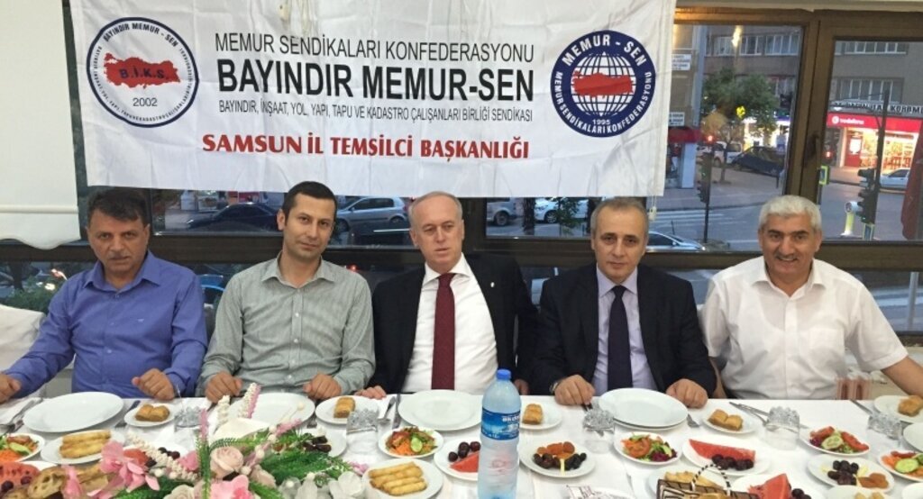 Bayındır Memur-Sen Samsun İl Başkanlığı üyeleri iftar yemeğinde buluştu