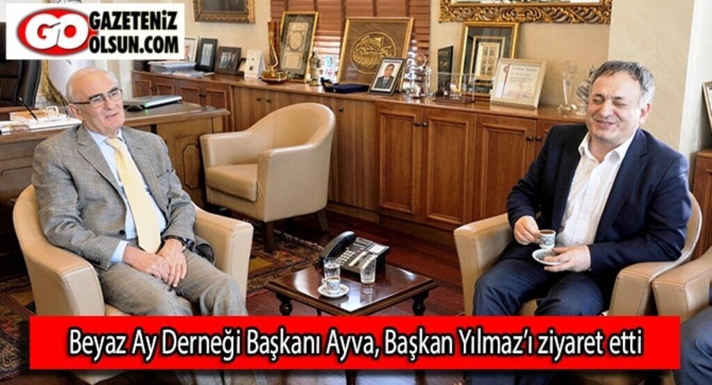 Beyaz Ay Derneği Başkanı Ayva, Başkan Yılmaz’ı ziyaret etti