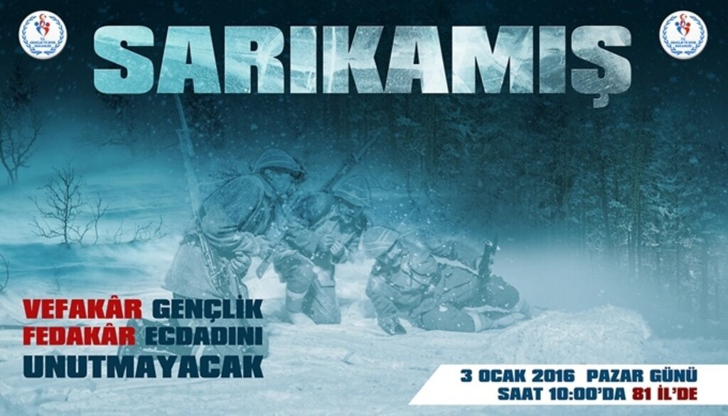 Binlerce genç Sarıkamış'taki şanlı ecdadımız için tek yürek olacak