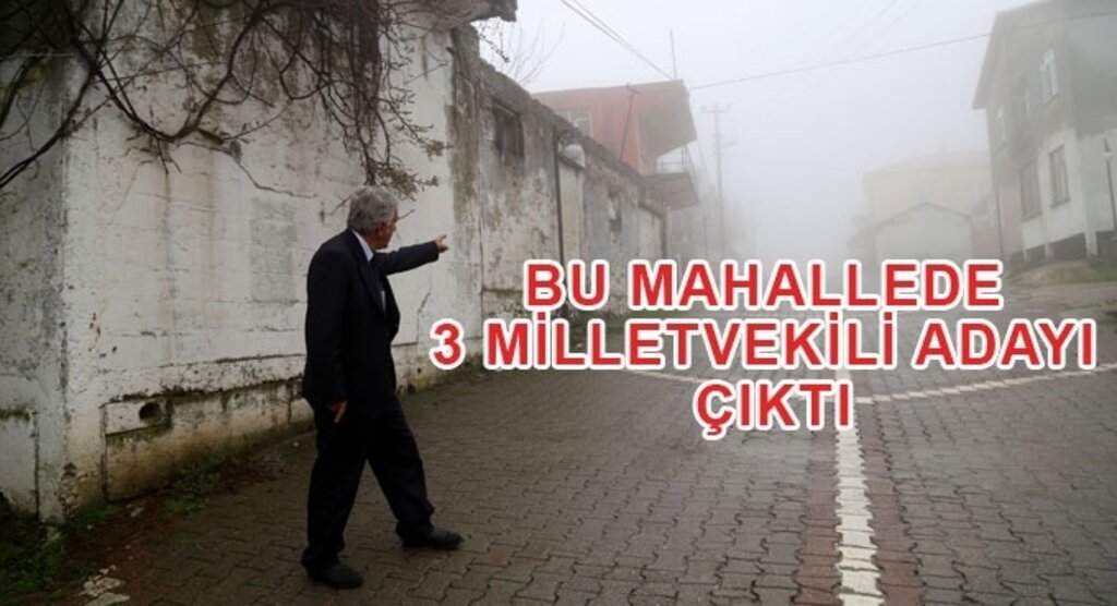 Bu mahalleden 3 milletvekili adayı çıktı